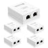 VCELINK RJ45 Surface Mount Box Shielded 2-Port, Compatible with UTP Cat6/Cat5e/Cat5 Stranded or Solid Network Cables, 5-Pack, White...
