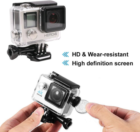 Action Camera Waterproof Case Professional Sport Camera Waterproof Case Accessories with Charging Cable for SJCAM SJ4000/SJ7000......