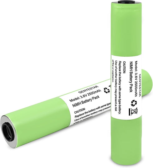 Flashlight Battery, 75175 Battery Compatible with Maglite Flashlight, (Ni-CD, 6V, 2500 mAh) Ultra High Capacity, Replacement for Streamlight Magli...