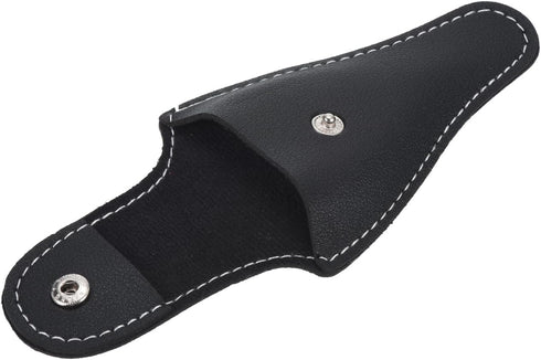 2 Pack PU Scissors Cover - Embroidery Sewing Craft Leather Scissors Protective Case, Apply to Storing Nipper Shears (4.5 x 2.6 Inches, Black)...