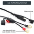 iMESTOU 2FT SAE to O Ring Terminal Harness 2 Pin Quick Disconnect Plug, Eyelet Terminal Harness Extension Charge Cord Quick Disconnect SAE Connect...