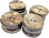 AMORNPHAN 20 PCS 1.5 Inch 40mm Brown Thick Natural Wooden Large Coconut Shell Buttons 2 Holes for Crafts DIY Clothing Sewing (40mm 20pcs)...
