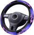 Swono Butterfly Bling Steering Wheel Cover for Men Women Beautiful Butterflies Purple Bling Universal 15 Inch Auto Neoprene Case Anti-Slip Car Whe...