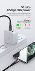 mcdodo Power Off/On LED Smart Auto Disconnect 18W PD Fast Charge Cord Nylon Braided Sync Charge USB Data 6FT Cable Compatible 14/13/12/11 Pro Max ...