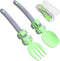 Construction Toddler Utensils - Toddler Forks and Spoons - Toddler Spoon and Fork Set - for Toddler Utensils - Baby Utensils - Portable Utensil Se...