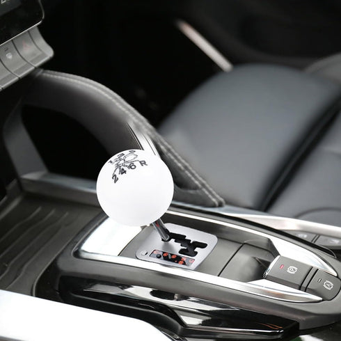 Arenbel 6 Speed Racing Shifter Knob Car Gear Lever Ball Shift Stick Grip Handle Replacement Fit Most Auto Manual Vehicles, White...