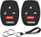 2pcs Compatible with Honda Accord Accord Crosstour CR-V Civic Element Pilot Fit Odyssey TL TSX ZDX Ridgeline Clarity Black Key Fob Cover Case Key ...