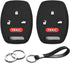 2pcs Compatible with Honda Accord Accord Crosstour CR-V Civic Element Pilot Fit Odyssey TL TSX ZDX Ridgeline Clarity Black Key Fob Cover Case Key ...