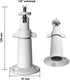 Security Camera Wall Mount Bracket (1/4'') Adjustable Indoor/Outdoor Mount Compatible with Arlo, WYZE, Amcrest, TENVIS, Faleemi, Wansview, CCTV Ca...