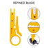 Mini Wire Stripper 3 Pack Network Wire Stripper Punch Down Cutter for Network Wire Cable, RJ45/Cat5/CAT-6 Data Cable, Telephone Cable and Computer...