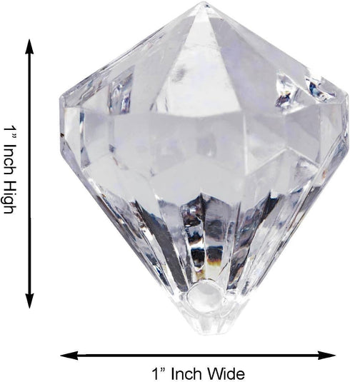 Super Z Outlet Acrylic Clear Ice Rock Diamond Crystals Treasure Gems for Table Scatters, Vase Fillers, Event, Wedding, Arts & Crafts, Birthday Dec...