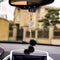 Bling Car Accessories,Black Bling White Heart and Fuzzy Drops Bling Rinestones Diamond Car Accessories Crystal Car Rear View Mirror Charms Hanging...