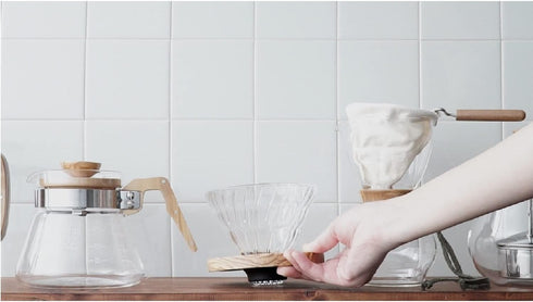 Hario VDGR-02-OV V60 Heat Resistant Glass, Permeable, Coffee Dripper, Olive Wood, 02, Coffee Drip, For 1 to 4 Cups...