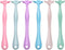 Design Colorful Floss Holder Reusable Dental Floss Handle Adults and Kids NO-Waste Floss Picksfloas Holder Flosser (PinkBlueGreenYellowPurpleLight...