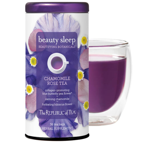 The Republic of Tea - Beautifying Botanicals® Beauty Sleep Chamomile Rose Herbal Tea Bags (36 count)...