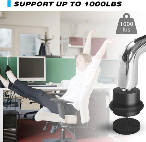 Bell Glides Replacement Office Chair or Stool Swivel Caster Wheels to Fixed Stationary Castors, Office Chair Wheels for Carpet - with Separate Sel...