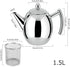 Tea Pots with Infusers for Loose Tea Stainless Steel Teapot Tea Kettle Coffee Pot with Tea Filter and Lid Tea Kettle Stovetop Teapot with Strainer...