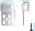 8pcs Couch Spring Repair Kit 5 Holes Fasteners Spring Buckle Spring Fixing Clip with 32pcs Mounting Screws for Sofa/Chair/Couch/Bed Spring Clips R...
