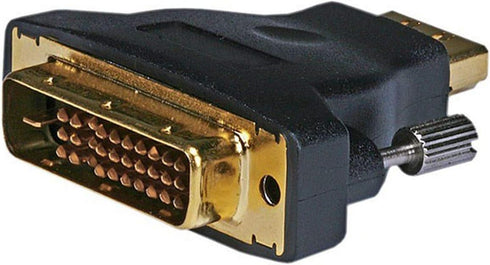 Monoprice DVI-D Dual Link M1-D(P&D) Male to HDMI Female Adapter - Gold Plated, Black...