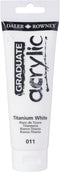 Daler Rowney Graduate Acrylic Paint, White, 120ml - Acrylic Painting Supplies for Artists and Students - Acrylic Paints for Panels, Canvas, Paper ...