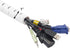 D-Line Cable Zipper Cord Tube Organizer with Zip Tool, 8.2 Feet, Cable Management Sleeve, Cover for Long Wire Runs, 1 Inch Diameter (8.2 FT, White...