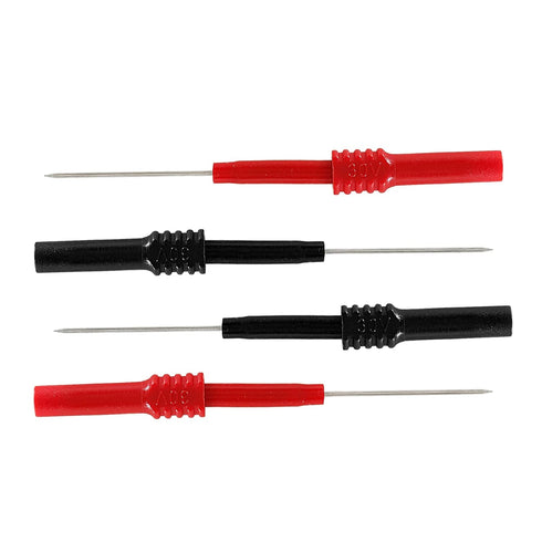 4PCS Flexible Back Probe Pins, Bendable Test Probes with 4mm Banana Socket Plug, Needle Probe Pins for Electrical Testing, Automotive Repairing, C...