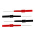 4PCS Flexible Back Probe Pins, Bendable Test Probes with 4mm Banana Socket Plug, Needle Probe Pins for Electrical Testing, Automotive Repairing, C...