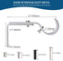 Heavy Duty Adjustable Curtain Rod Brackets Rod Holders for 1 Inch Rod, Silver Color, (Set of 2)...