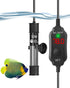 AquaMiracle Adjustable 50W Aquarium Heater Submersible Fish Tank Heater Super Short Aquarium Heater with LED Digital Display Thermostat, for Tanks...
