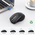 TECKNET Wireless Mouse (2.4G & BT5.0/3.0) Silent Mouse 4800 DPI Computer Mouse 6 Buttons Bluetooth Mouse, USB A Mouse Wide Compatibility - Grey...