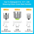 Refrigerator Bulb Kei d28k 4w Kel 2812 Freezer Bulb Kei D28m Kel 2815 ac100-265v 3.8w Refrigerator Light Bulb 5304517886 Replacement E17 Intermedi...