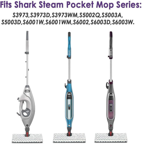 ConPus 2 Pack Replacement Steam Mop Pads for Shark Lift-Away Pro Steam Pocket Mop S3973 S3973D S3973WM & Genius Steam Pocket Mop S5002Q S5003A S50...