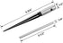 QWORK 1/8" - 1/2" Tapered Straight Flute Handle Reamer T Handle Tapered Reamer Tool for Wood Plastic...