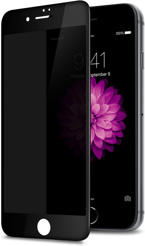 TECHO Privacy Screen Protector for iPhone 8 Plus 7 Plus, Anti Spy 9H Tempered Glass, Edge to Edge Full Cover Screen Protector Film [Anti-Fingerpri...