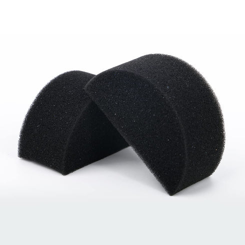 Bowitzki Face Paint Sponges Face Painting Half Moon Black Sponges High 12 Pieces for Art Work and Body Paint...