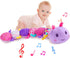 Baby Toy 0-12 Months,Baby Infant Musical Stuffed Animal Soft Toy with Multi-Sensory Crinkle, Rattle & Textures,Baby Girl Toy Birthday Gift,Caterpi...