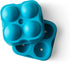 Houdini Large Sphere Ice Tray Mold, Makes Four Ice Balls, Blue...