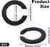 8PCS E27 to E14 Lamp Shade Adapter Rings, Black E27 Lampshade Reducer Washer 42mm to 29mm Lampshade Converter Ring Plastic Light Shade Replacement...