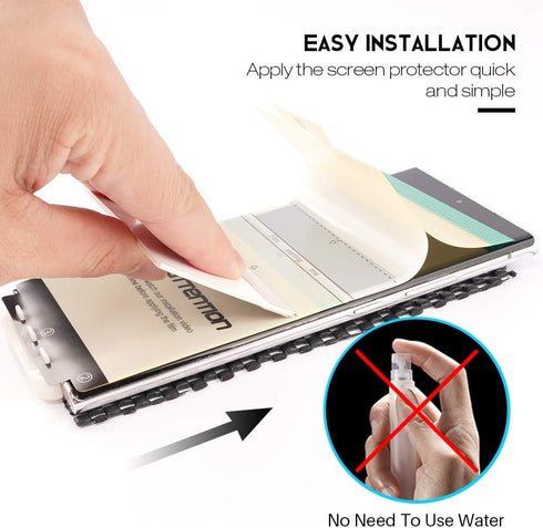 LK 3 Pack Screen Protector for Samsung Galaxy S21 Ultra, Self-Healing TPU Film, Anti-Scratch, No Bubble, Touch Sensitive, Support In-Display Finge...