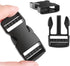 6 Pack 1" Buckle Quick Side Release Buckles Dual Adjustable No Sewing Clips Plastic Buckle Replacement for Nylon Webbing Straps Backpack Belt Dog ...