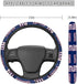fit Steering Wheel Cover for car SUV Truck,Universal Fit 14-15 Inch for Most for Car Accessories for Sports Fans. (for JR)...