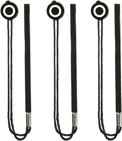 Foto&Tech Camera Lens Cap Leash with Elastic String, Compatible with Universal DSLR SLR Evil Mirrorless Cameras Video (x3)...