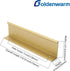 goldenwarm 5 Pack Finger Edge Pulls Drawer Finger Pulls Champagne Gold Cabinet Handles Modern Tab Pulls Gold Kitchen Cabinet Hardware, Back Mount,...