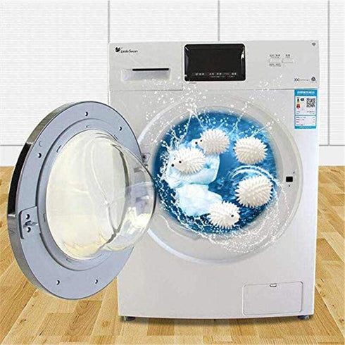 YJYdada Cleaning Supplies,3pcs Hedgehog Dryer Ball Reusable Dryer for Dryer Machine Anti Static Ball (White)...