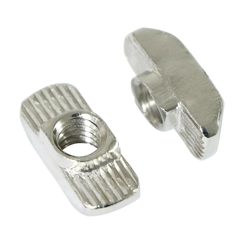1/4"-20 Threaded Standard Steel Drop in T-Nut, Drop in T-Nuts Accessory Hardware Nuts for 15 40 Series Aluminum Extrusion Profiles Rail, 20 Packs...