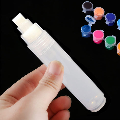 5 Pack Refillable Paint Pens Empty Acrylic Permanent Marker Fillable Blank Paint Pen Blank Marker Pens Paint Markers for Art Painting Crafts Kit(L...