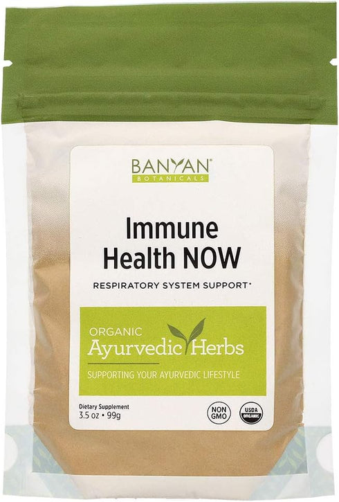 Banyan Botanicals Immune Health NOW – Organic Herbal Immune Booster - Powdered Mix of Herbs for Lungs, Respiratory & Immune System Support* – 3.5o...