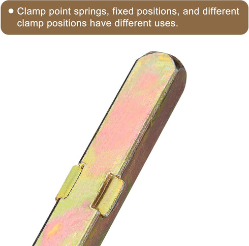 uxcell Door Knob Spindle, Spare Door Handle Spindle Bar, 100mm Long Door Spindle Replacement Door Handle Parts for 25mm Thick Doors, Gold...