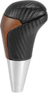 X AUTOHAUX Car Auto Automatic Gear Stick Shift Knob for Toyota Land Cruiser 4Runner 2003-2021 for Tundra for Lexus LX Black Carbon Fiber Pattern W...