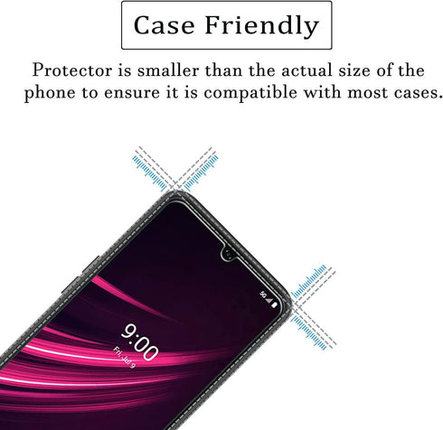 Douglass T-Mobile Revvl V+ 5G Screen Protectors (3 Pack), 9H Tempered Glass Film for T-Mobile Revvl V Plus 5G Anti-Scratch Anti-Fingerprint Glass ...